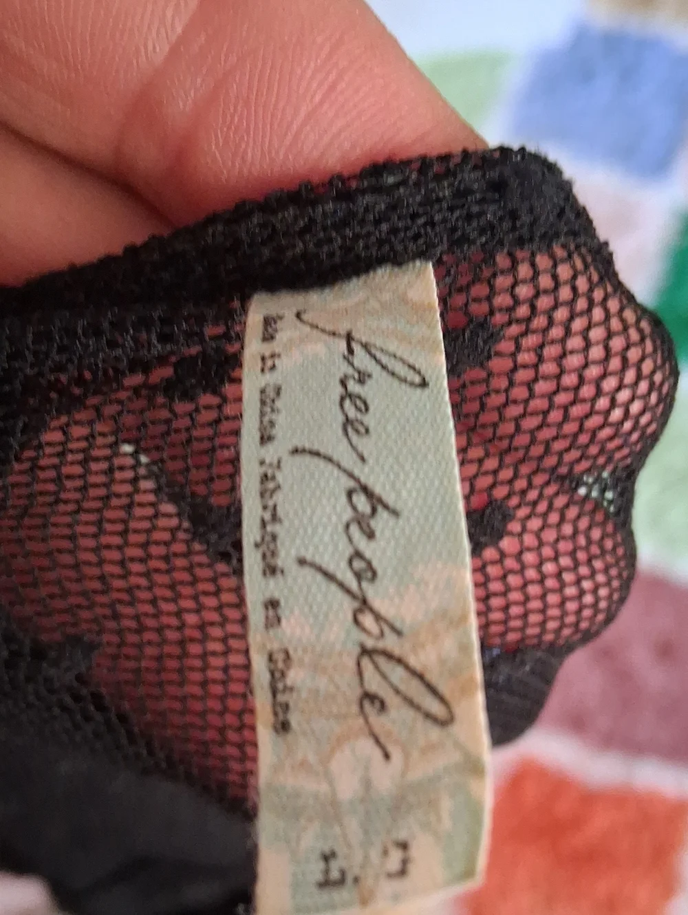 Free People Black Lace & Mesh Babydoll Tunic